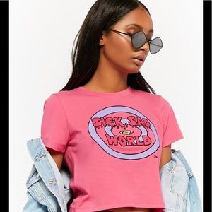 NWOT Forever21 Daria Sick Sad World Crop Top